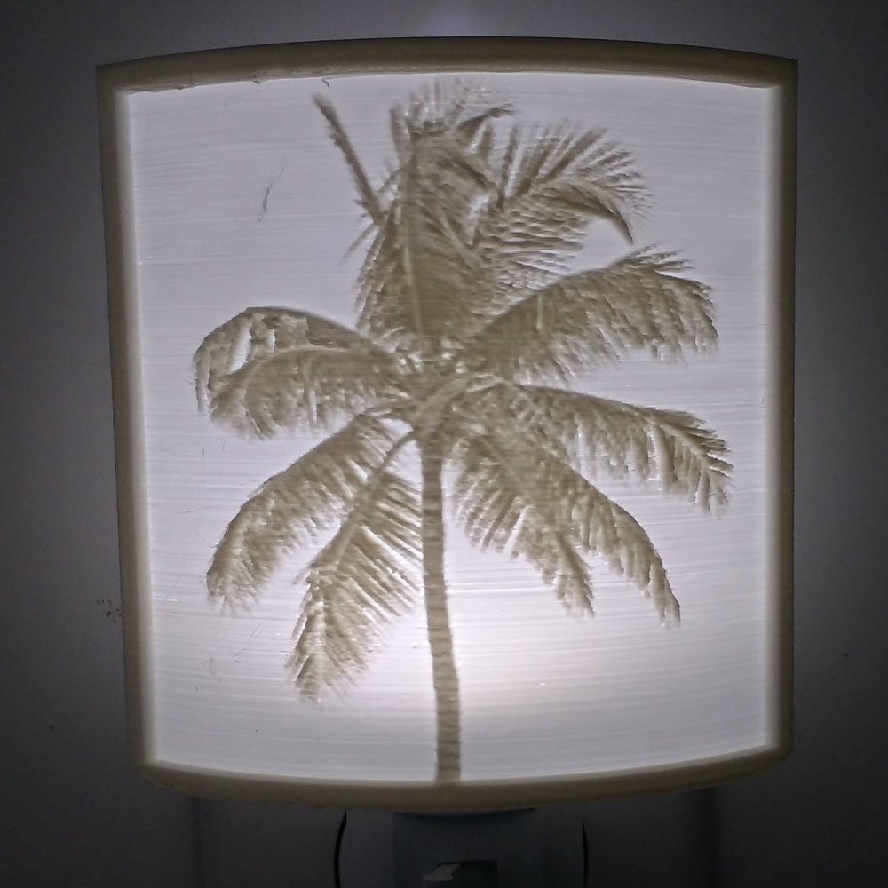 Wall plug led night light | Palm Tree